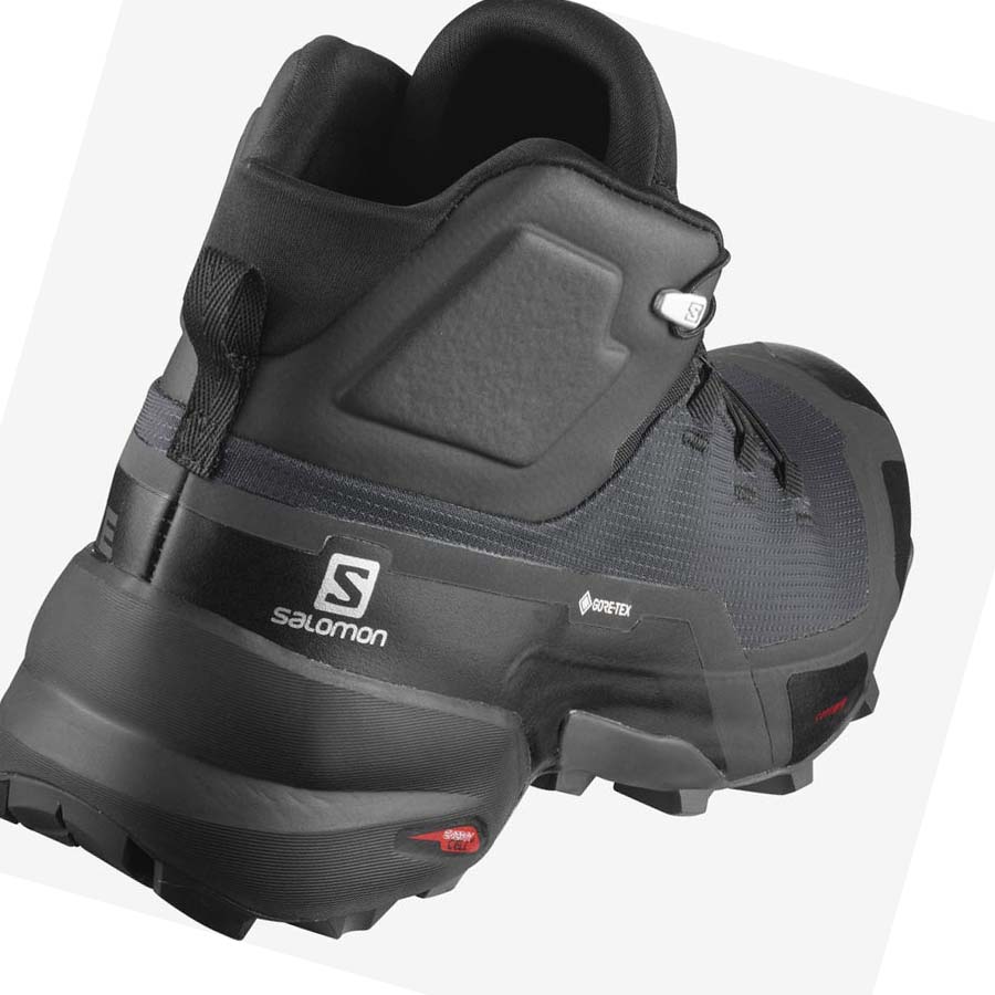 Salomon CROSS HIKE MID GORE-TEX Túracipő Férfi Szürke Fekete | HU 2060XYU